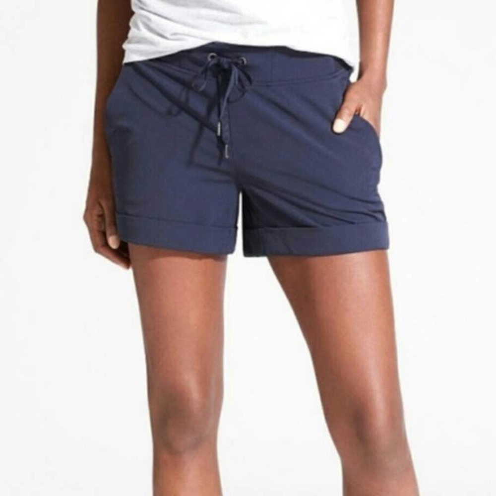 ATHLETA Midtown Short Navy 0 - Picture 1 of 7